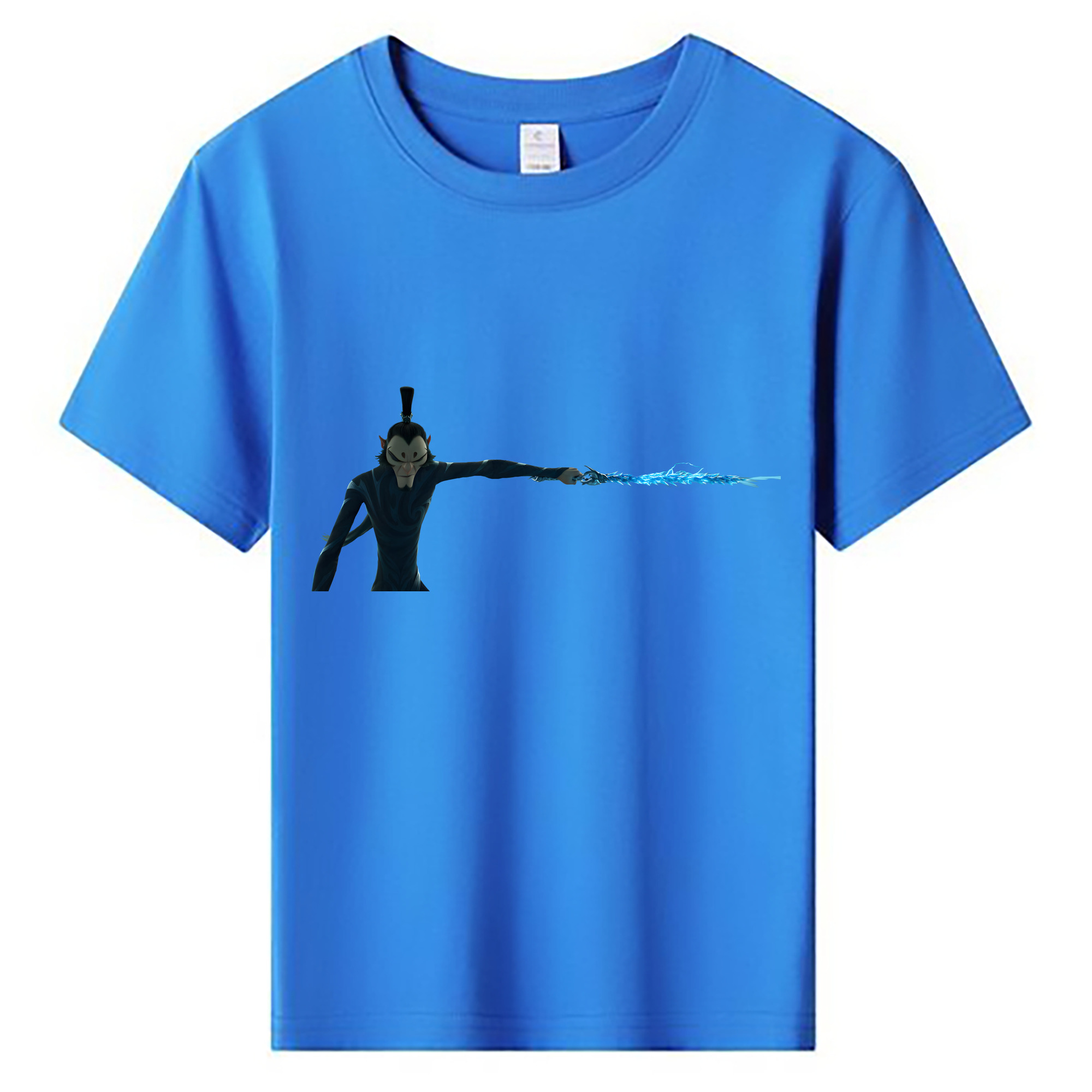 （画像用） Ne Zha 2 ナタ 魔童の大暴れ 綿100％キッズTシャツ（フロントプリント）